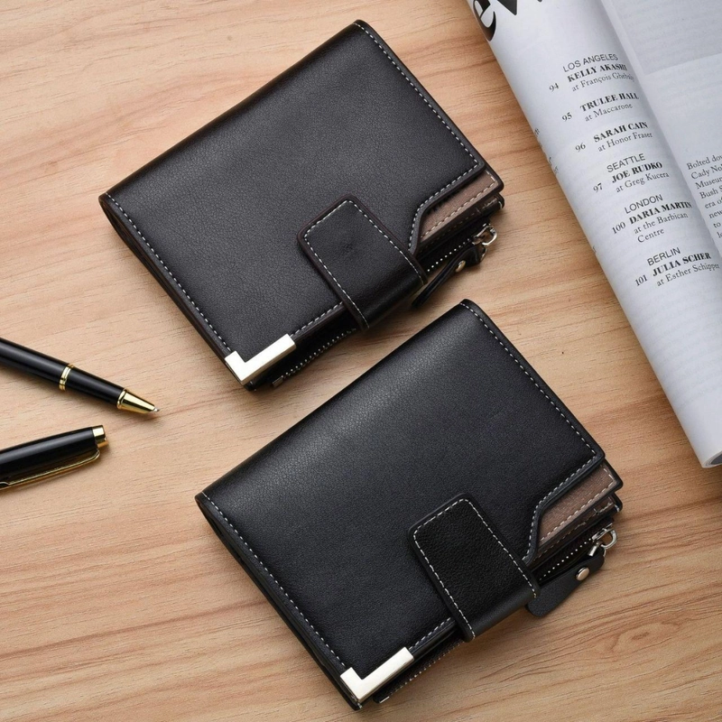 Product image KAHASIL - Dompet Lipat Wanita Pendek Bahan Kulit PU Leather KHDP44 all variant COKELAT